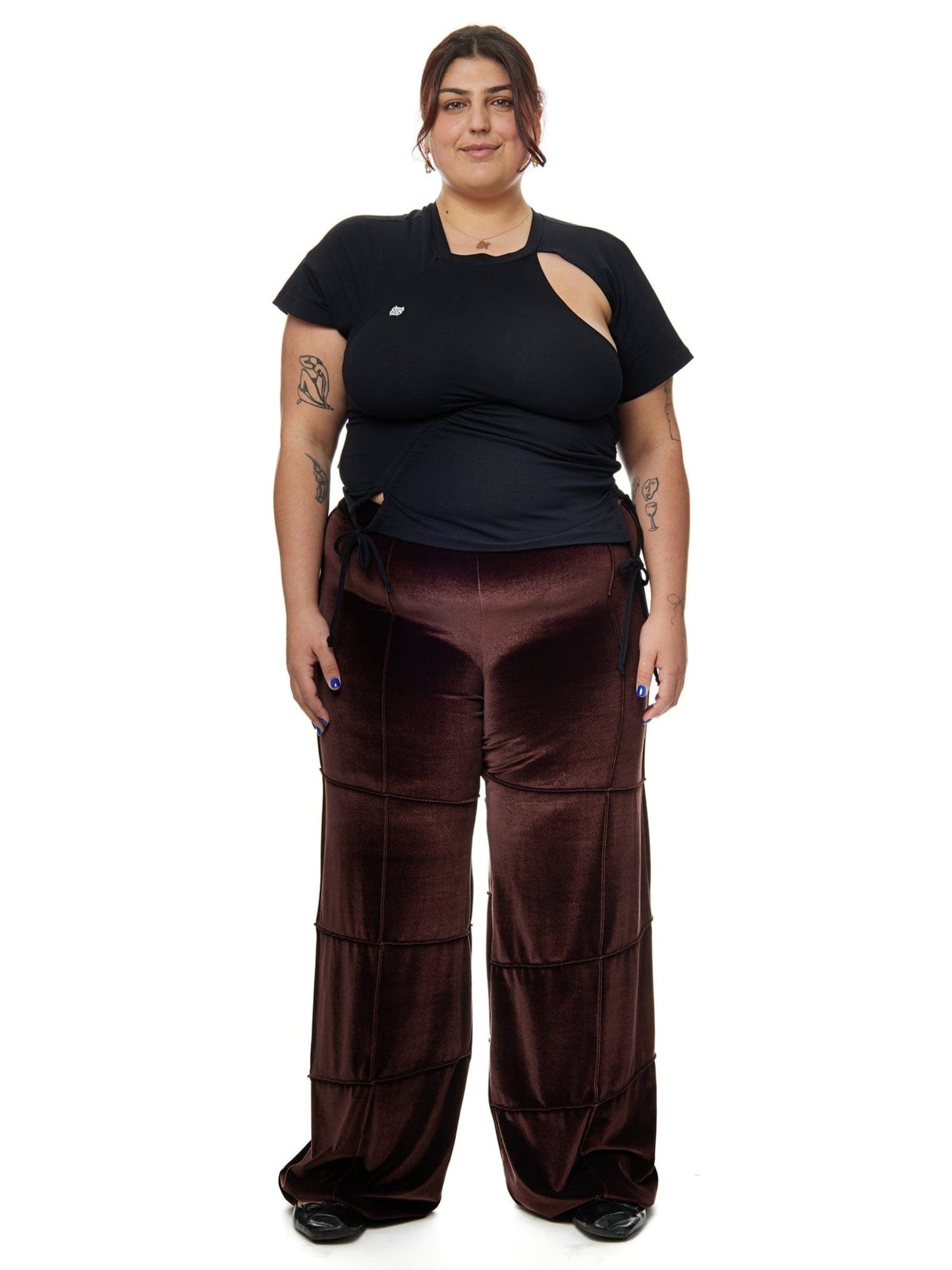 Spider Pant - Brown (Straight)-Karlaidlaw-APOC STORE