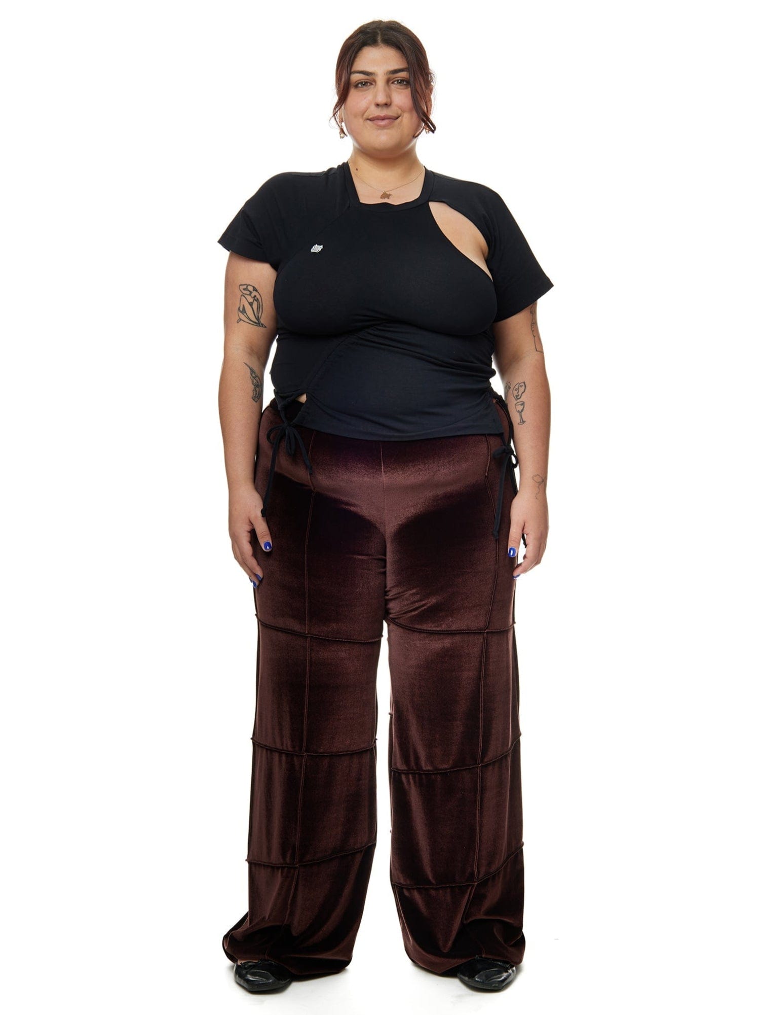 Spider Pant - Brown (Straight)-Karlaidlaw-APOC STORE