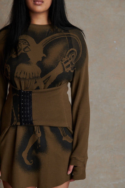 Jester Dress - Khaki-Karlaidlaw-APOC STORE