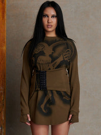 Jester Dress - Khaki-Karlaidlaw-APOC STORE