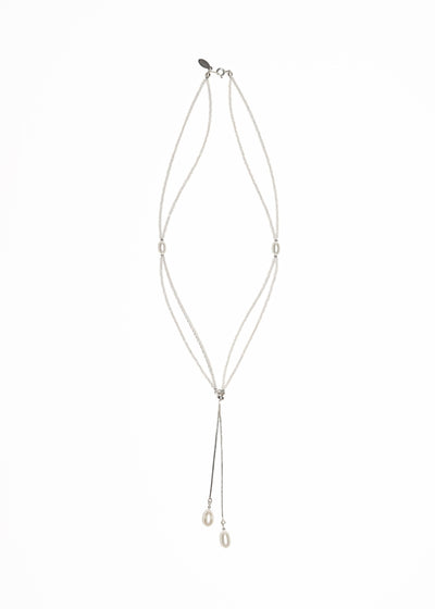 Pearl tassel necklace 06-Jaekim-APOC STORE