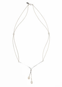 Pearl tassel necklace 06-Jaekim-APOC STORE