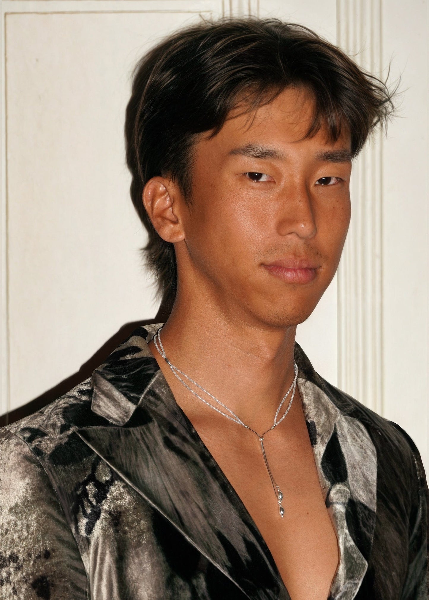 Silver tassel necklace 06-Jaekim-APOC STORE