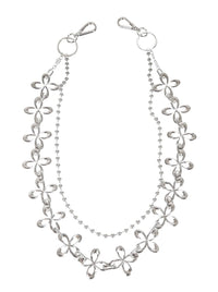 surgery clover logo full chain 'silver'-Surgery-APOC STORE