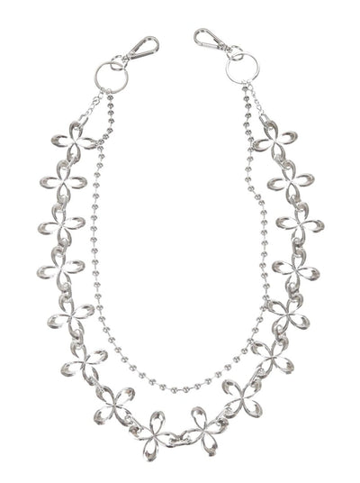surgery clover logo full chain 'silver'-Surgery-APOC STORE