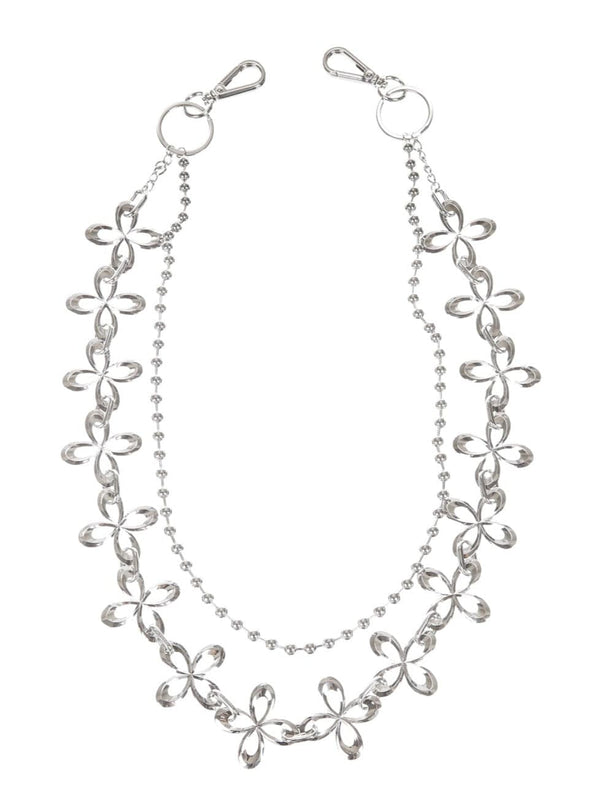 surgery clover logo full chain 'silver'-Surgery-APOC STORE