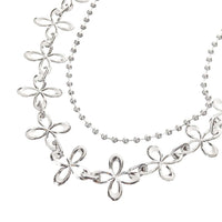 surgery clover logo full chain 'silver'-Surgery-APOC STORE