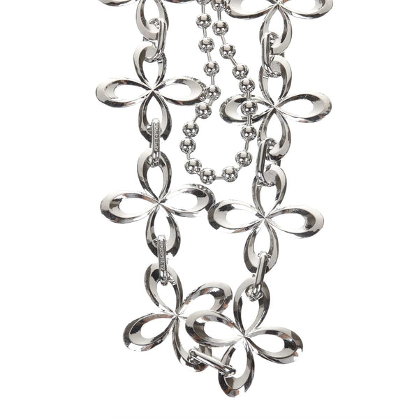 surgery clover logo full chain 'silver'-Surgery-APOC STORE