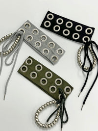 EYELET BEANIE KHAKI-Nibgnus-APOC STORE