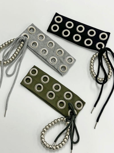 EYELET BEANIE KHAKI-Nibgnus-APOC STORE