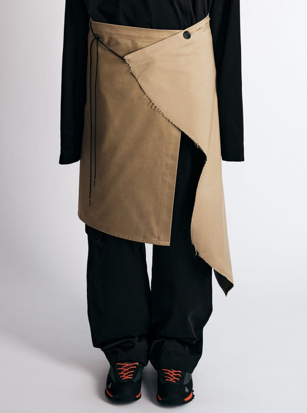 009PAKU SKIRT BEIGE-Kei Kawai-APOC STORE