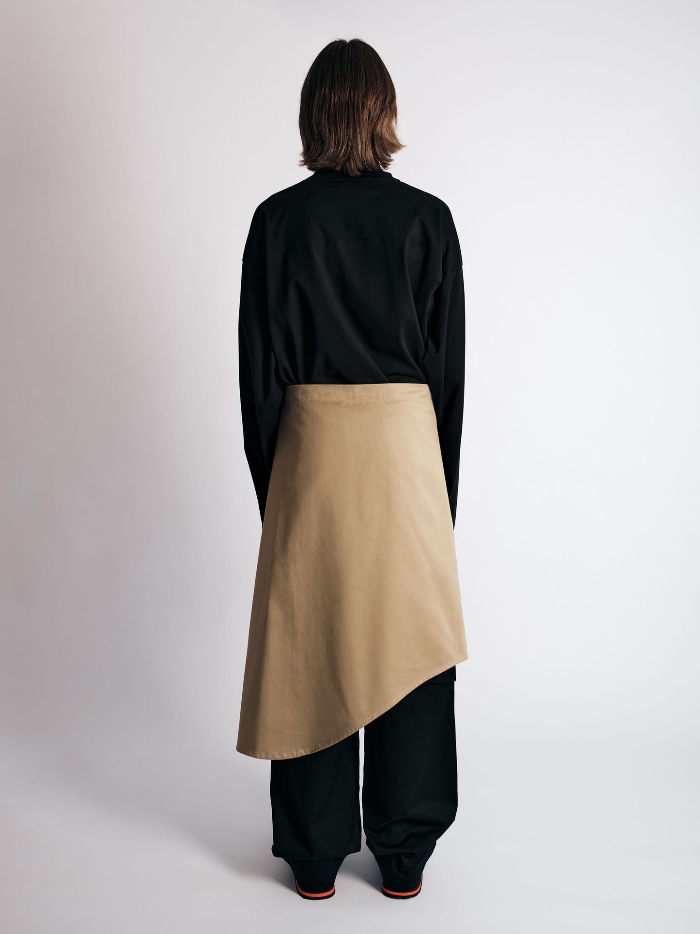 009PAKU SKIRT BEIGE-Kei Kawai-APOC STORE