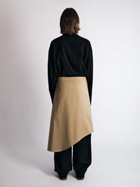 009PAKU SKIRT BEIGE-Kei Kawai-APOC STORE