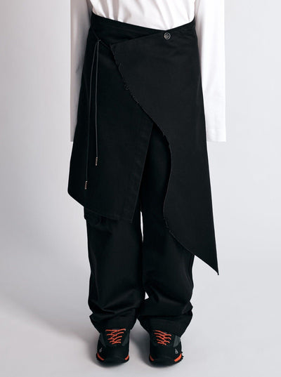 009PAKU SKIRT BLACK-Kei Kawai-APOC STORE