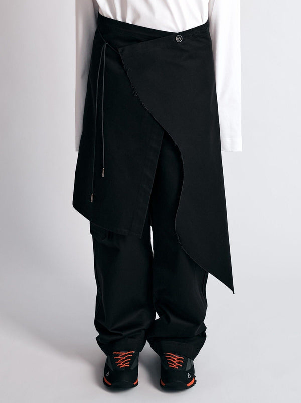 009PAKU SKIRT BLACK-Kei Kawai-APOC STORE