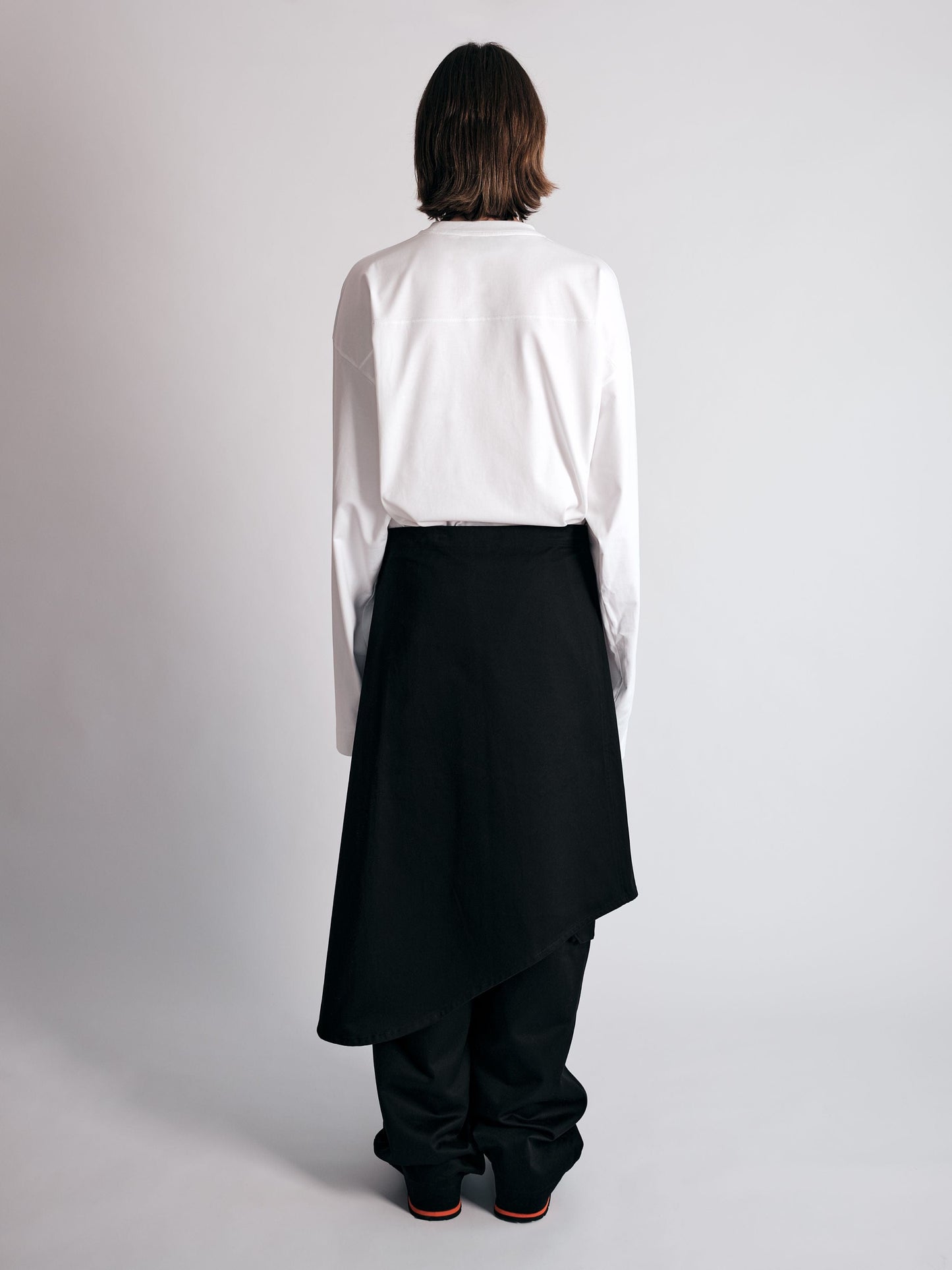 009PAKU SKIRT BLACK-Kei Kawai-APOC STORE