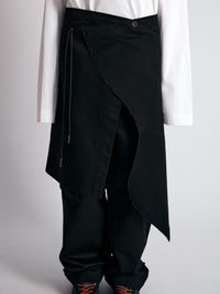 009PAKU SKIRT BLACK-Kei Kawai-APOC STORE