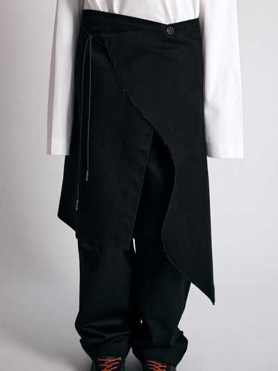 009PAKU SKIRT BLACK-Kei Kawai-APOC STORE