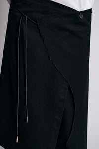 009PAKU SKIRT BLACK-Kei Kawai-APOC STORE