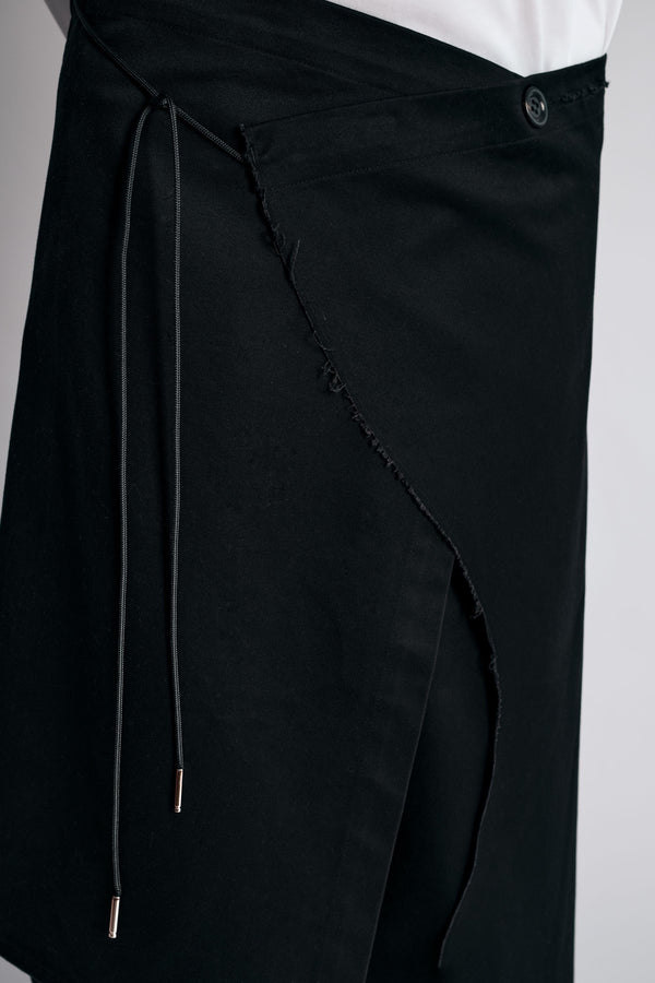 009PAKU SKIRT BLACK-Kei Kawai-APOC STORE