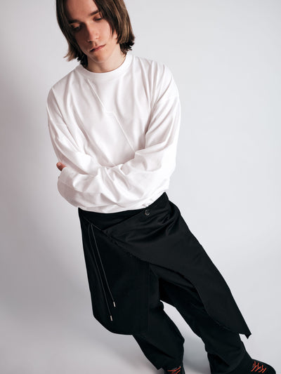 009PAKU SKIRT BLACK-Kei Kawai-APOC STORE