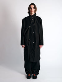 003/3dimension Coat Black-Kei Kawai-APOC STORE