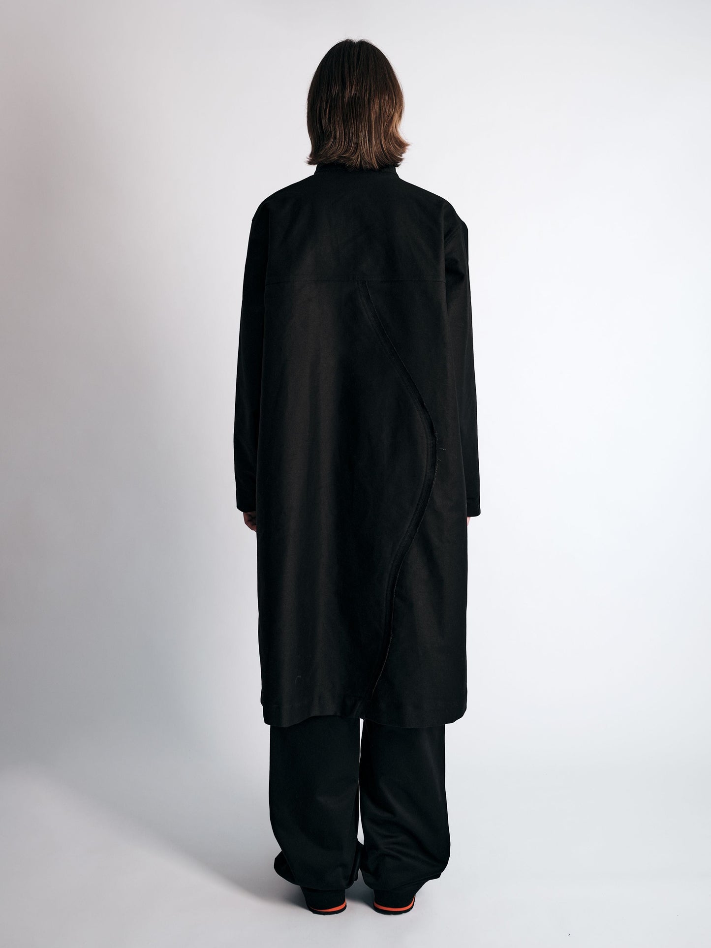 003/3dimension Coat Black-Kei Kawai-APOC STORE