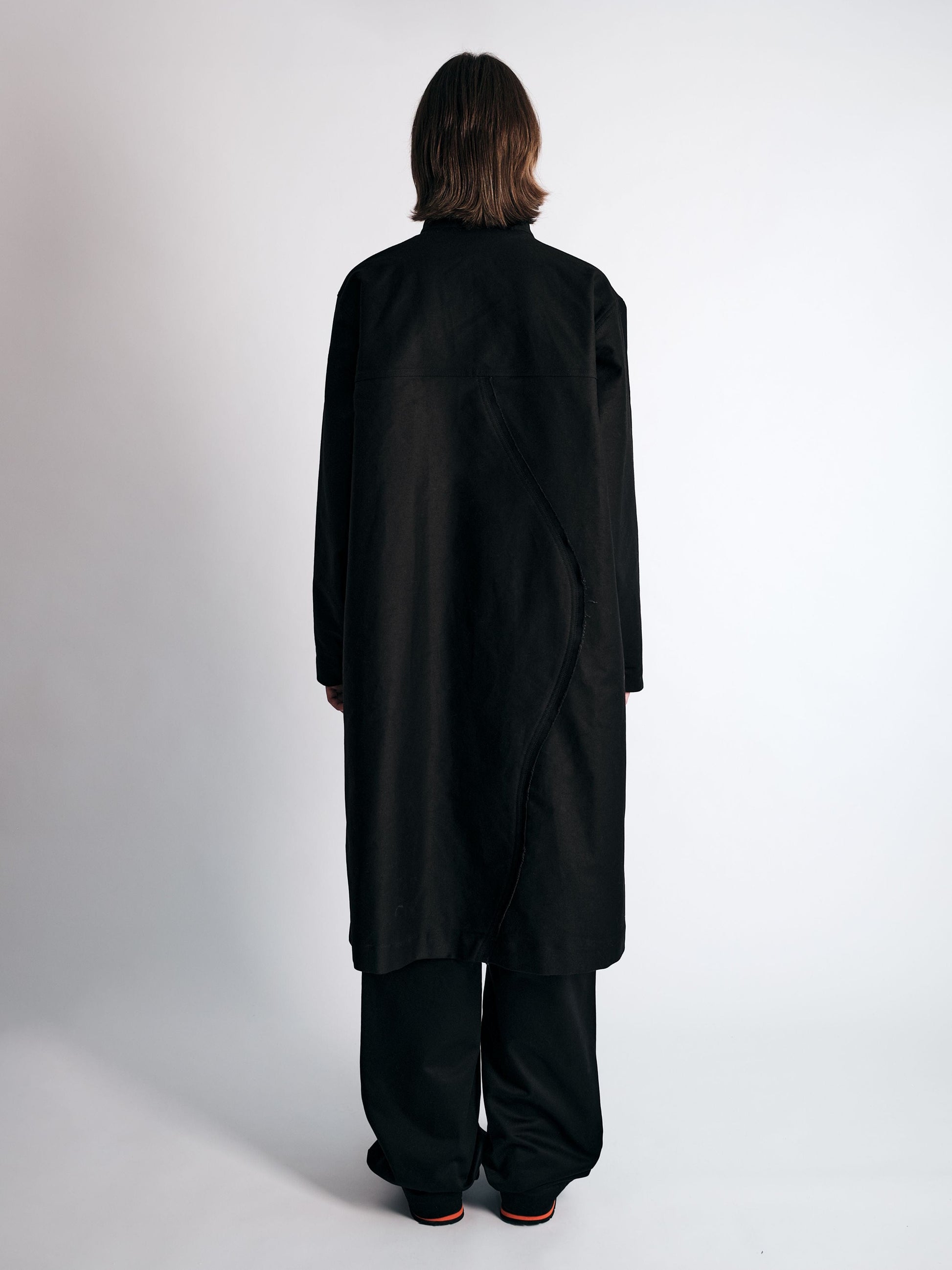 003/3dimension Coat Black-Kei Kawai-APOC STORE