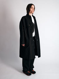 003/3dimension Coat Black-Kei Kawai-APOC STORE