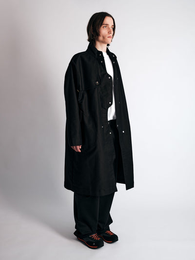 003/3dimension Coat Black-Kei Kawai-APOC STORE