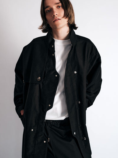 003/3dimension Coat Black-Kei Kawai-APOC STORE