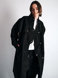 003/3dimension Coat Black-Kei Kawai-APOC STORE