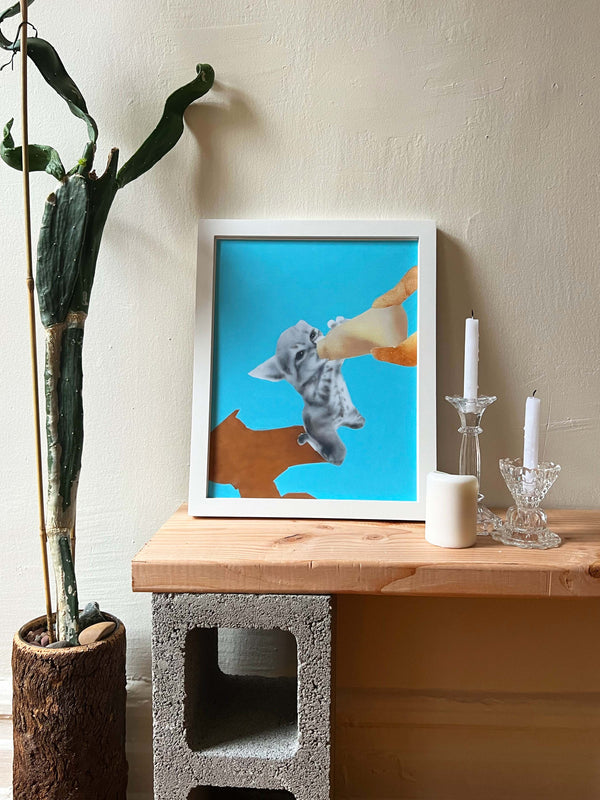 Kitten With His Baba-NALANI TRAN-APOC STORE