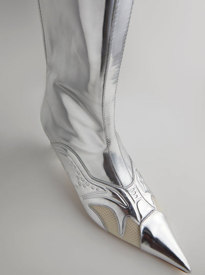 Silver Lamia Boots-Invasive Modification-APOC STORE
