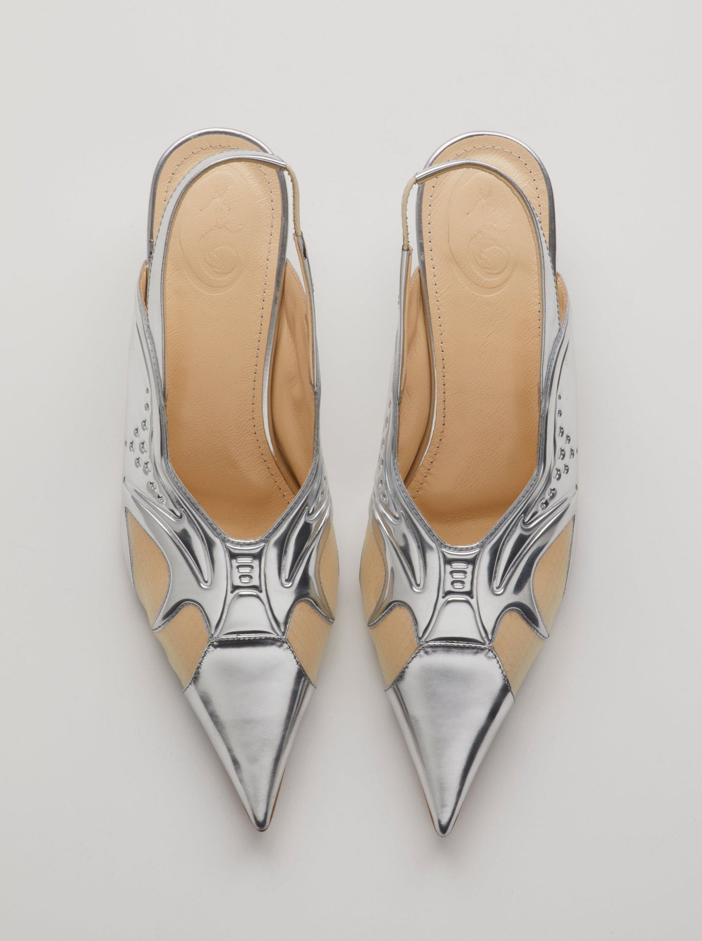 Silver Lamia Pumps-Invasive Modification-APOC STORE