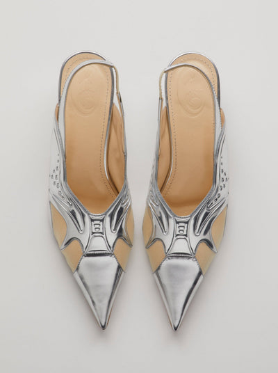 Silver Lamia Pumps-Invasive Modification-APOC STORE