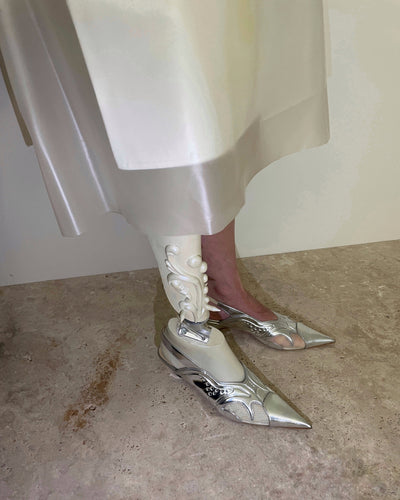 Silver Lamia Pumps-Invasive Modification-APOC STORE