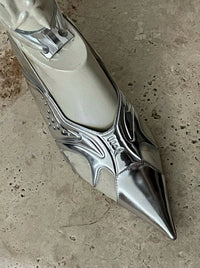 Silver Lamia Pumps-Invasive Modification-APOC STORE