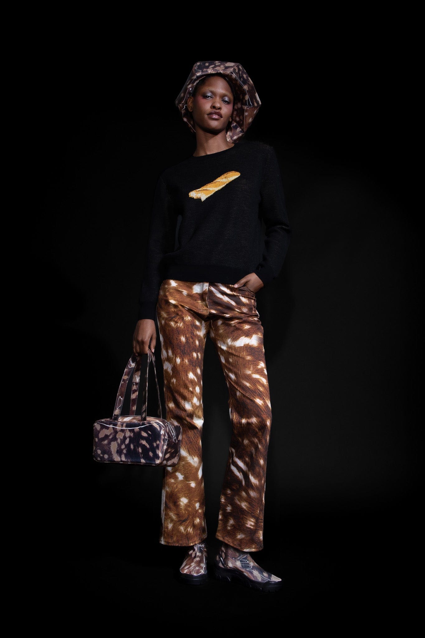 Baguette Bag in Lenticular Fruit Sticker-Leeann Huang-APOC STORE