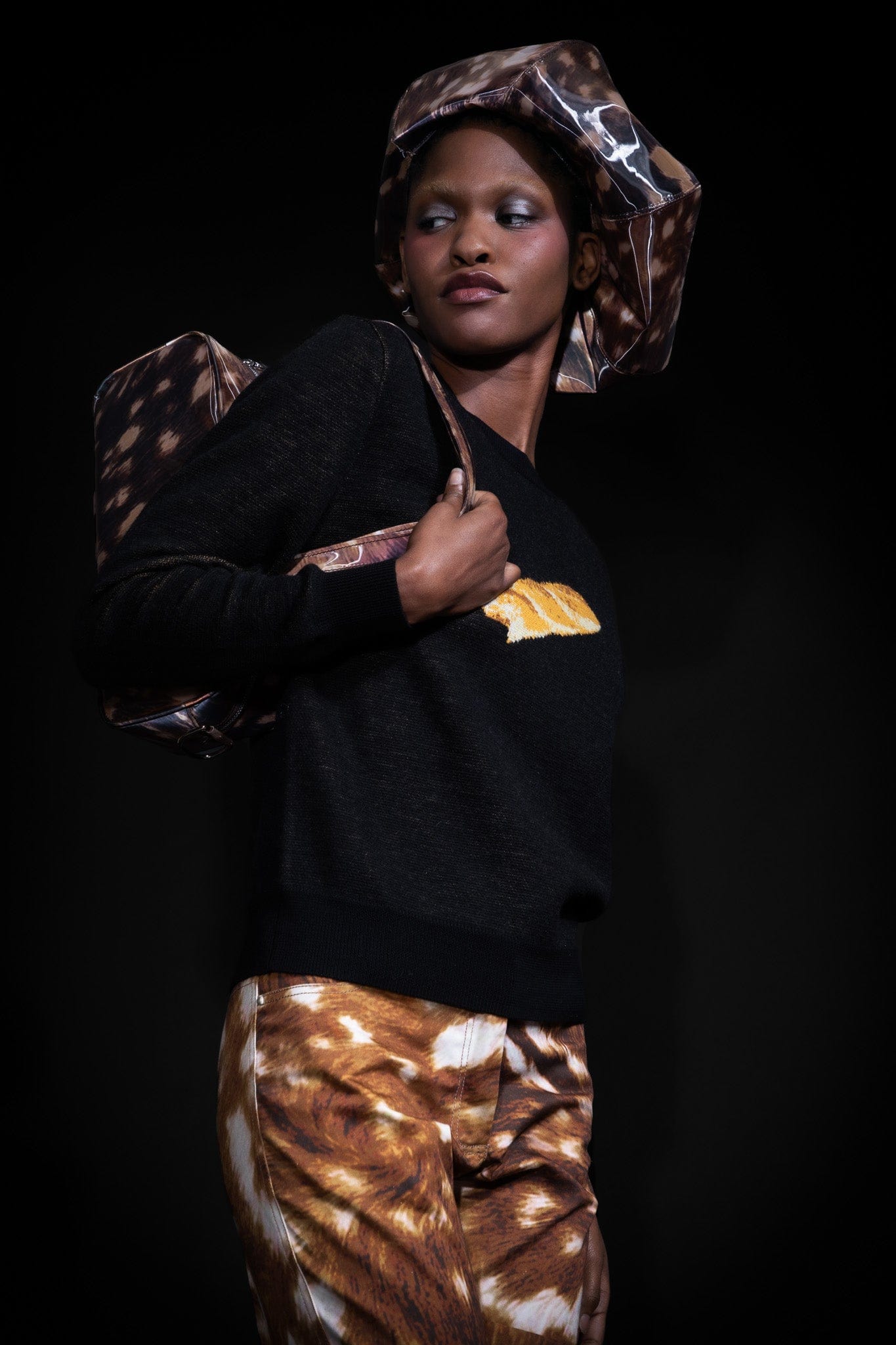 Baguette Bag in Lenticular Fruit Sticker-Leeann Huang-APOC STORE