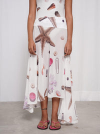Seastar Printed Long Skirt-Constanca Entrudo-APOC STORE