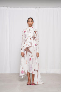 Seastar Printed Long Skirt-Constanca Entrudo-APOC STORE