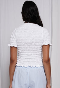 Unwoven Deconstructed T-shirt White-Constanca Entrudo-APOC STORE