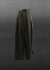 ASYMMETRIC TROUSER | VEGAN LEATHER-Elena Velez-APOC STORE