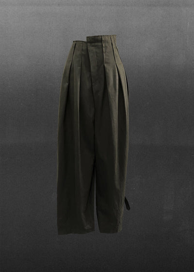 ASYMMETRIC TROUSER | VEGAN LEATHER-Elena Velez-APOC STORE