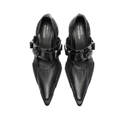 Blacksea Xiphodon Ballet High Heel Black-EMPTY BEHAVIOR-APOC STORE