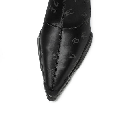 Swan Long Boot black-EMPTY BEHAVIOR-APOC STORE