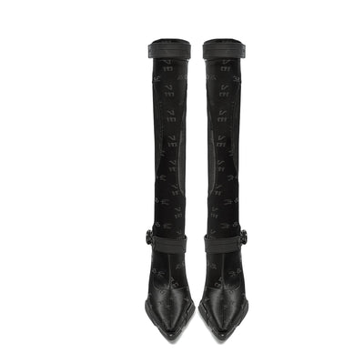 Swan Long Boot black-EMPTY BEHAVIOR-APOC STORE