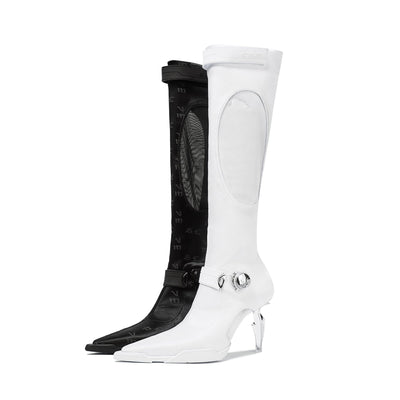 Swan Long Boot black-EMPTY BEHAVIOR-APOC STORE