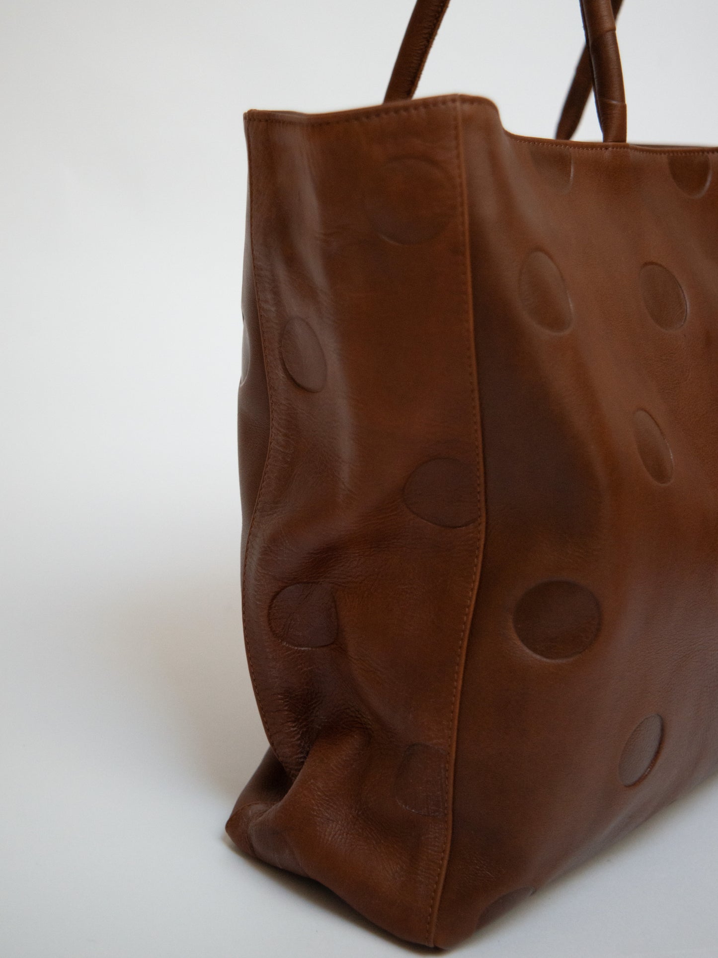 Large Maria Bag Brown Leather-EYLAND-APOC STORE